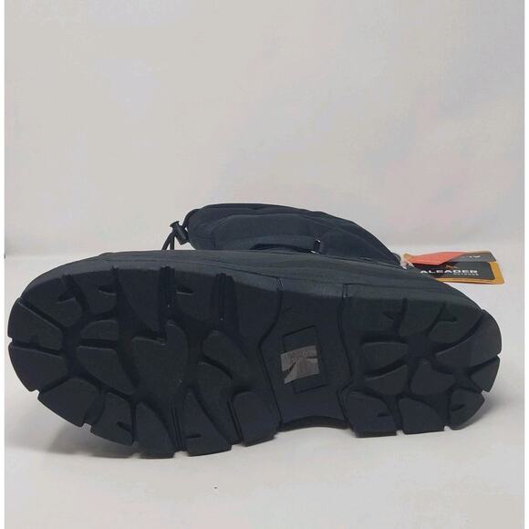 ALEADER Winter Snow Boots Mens Size 10 Black Insulated Waterproof Vegan main image 16